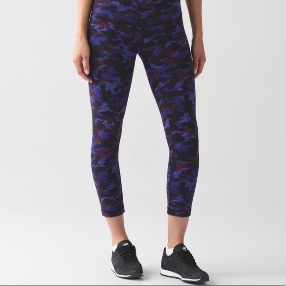 lululemon athletica Pants - Lululemon Wunder Under crop lll camo  leggings